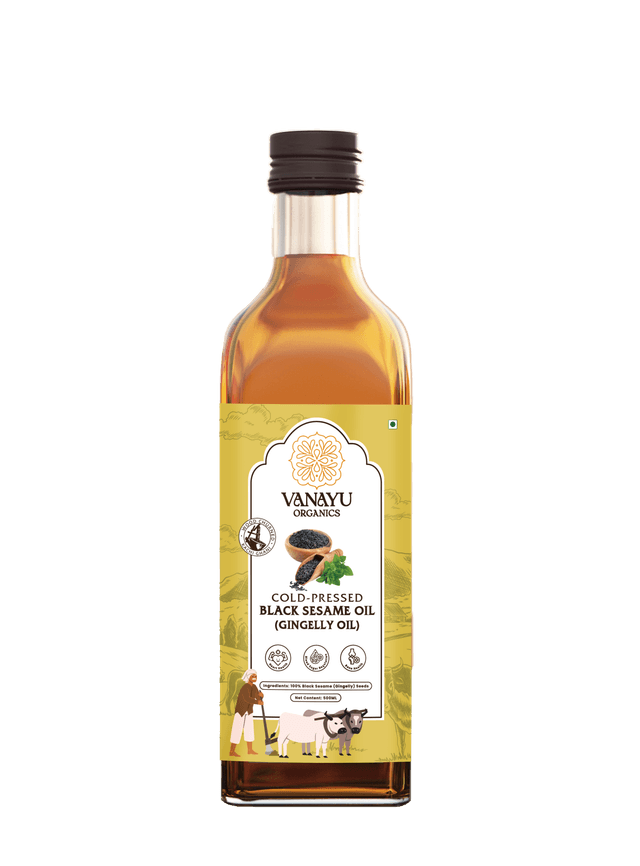 Cold-Pressed Black Sesame (Gingelly) Oil